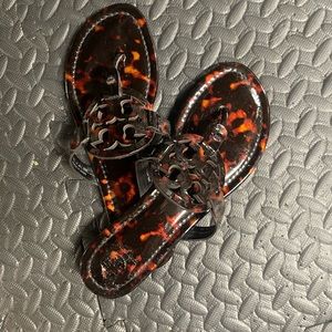 Tory Burch, size 8. Worn once. No signs of wear. Tortoise